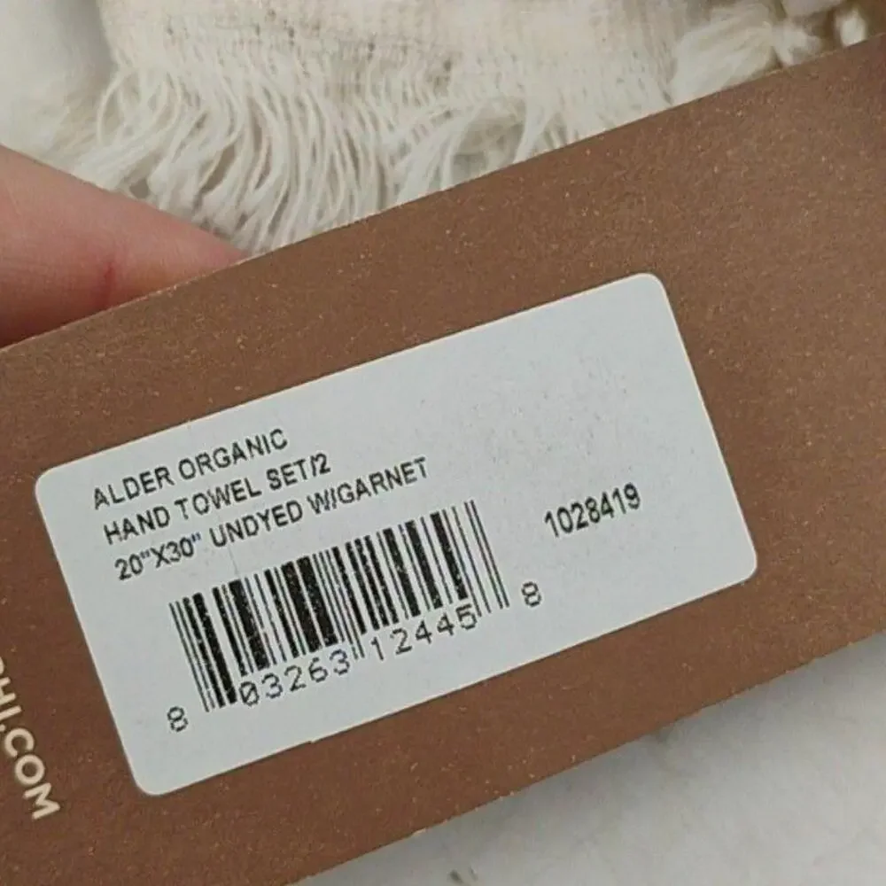 Coyuchi Alder Organic Cotton Single Hand Towel 20x30